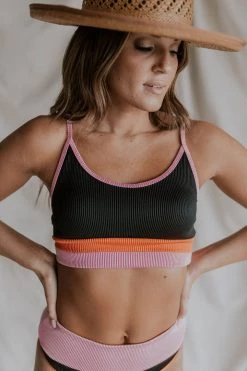 Henly Baja Block Swim TOP In Black