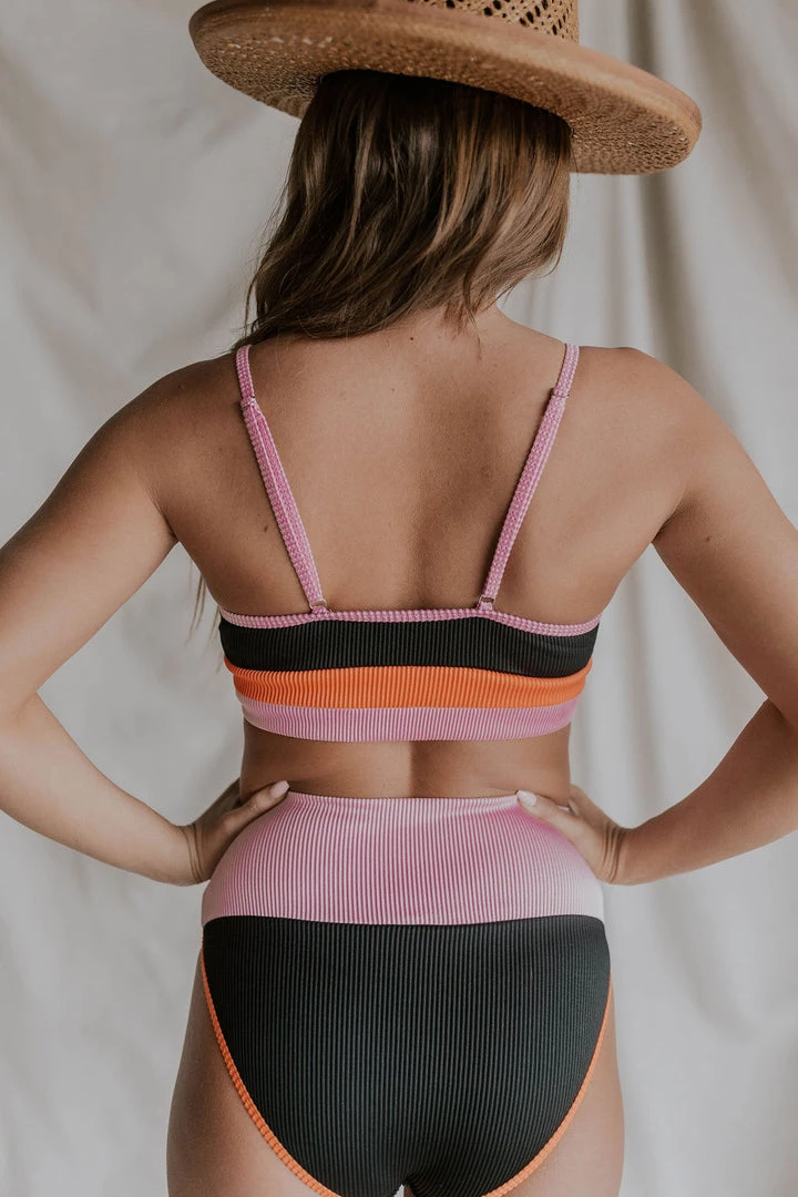 Henly Baja Block Swim TOP In Black