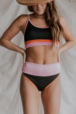 Henly Baja Block Swim BOTTOM In Black