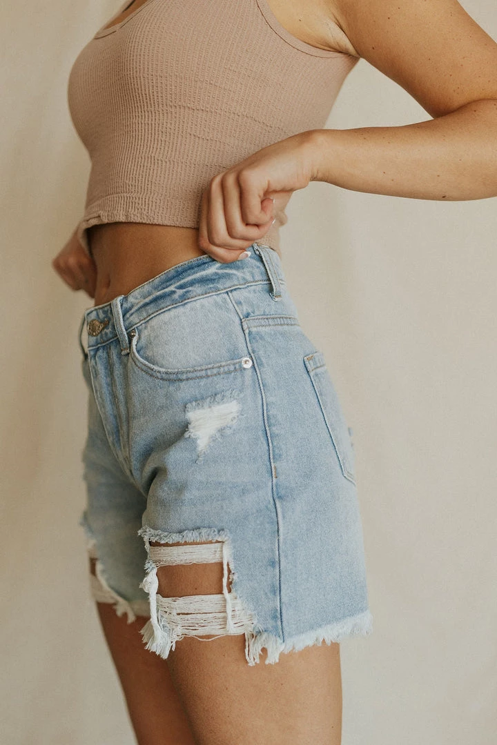 Henly Bennie Distressed Denim Shorts