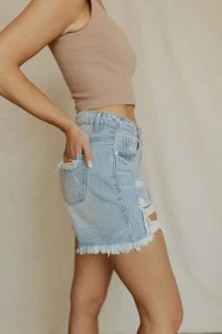 Henly Bennie Distressed Denim Shorts