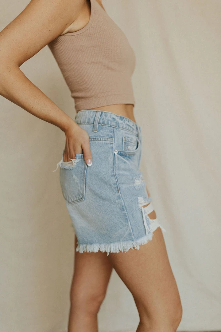 Henly Bennie Distressed Denim Shorts